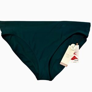 CALIA by Carrie Underwood XL NWT Dark Jewel Green Mid Rise Bikini Bottom New